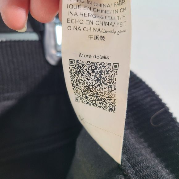 Women High Rise Waist Wide Leg Black Corduroy Jeans Medium or US 6 - Picture 4 of 7